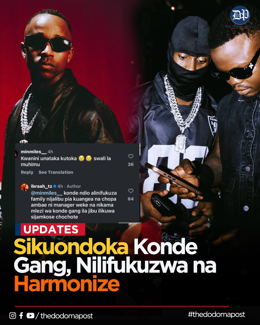 Ibraah Afunguka: "Nilifukuzwa Konde Gang na Harmonize"